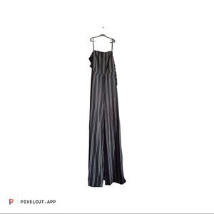 Black and white stripe Jumpsuit